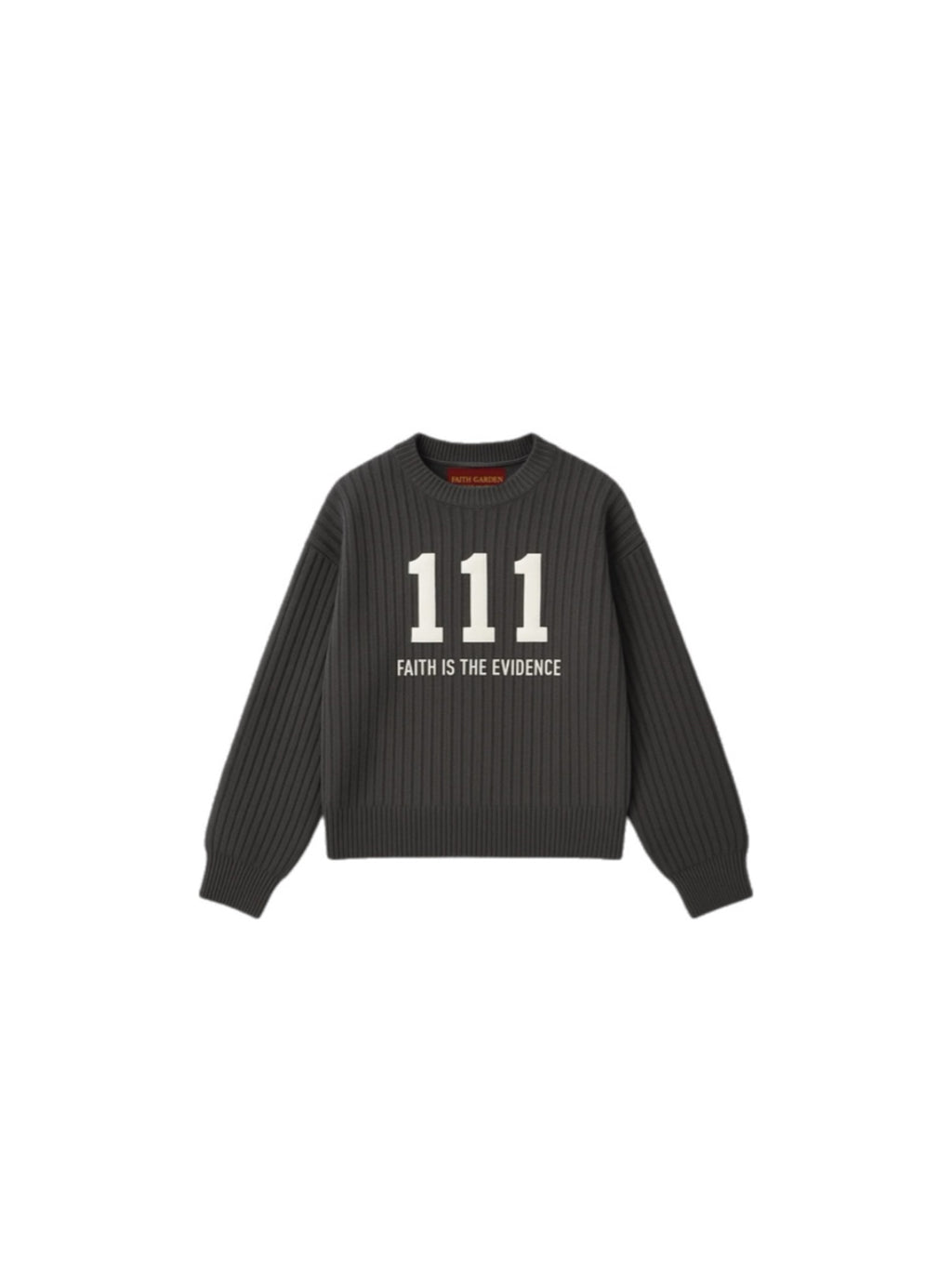 “11:1” Ribbed black Knit Sweater