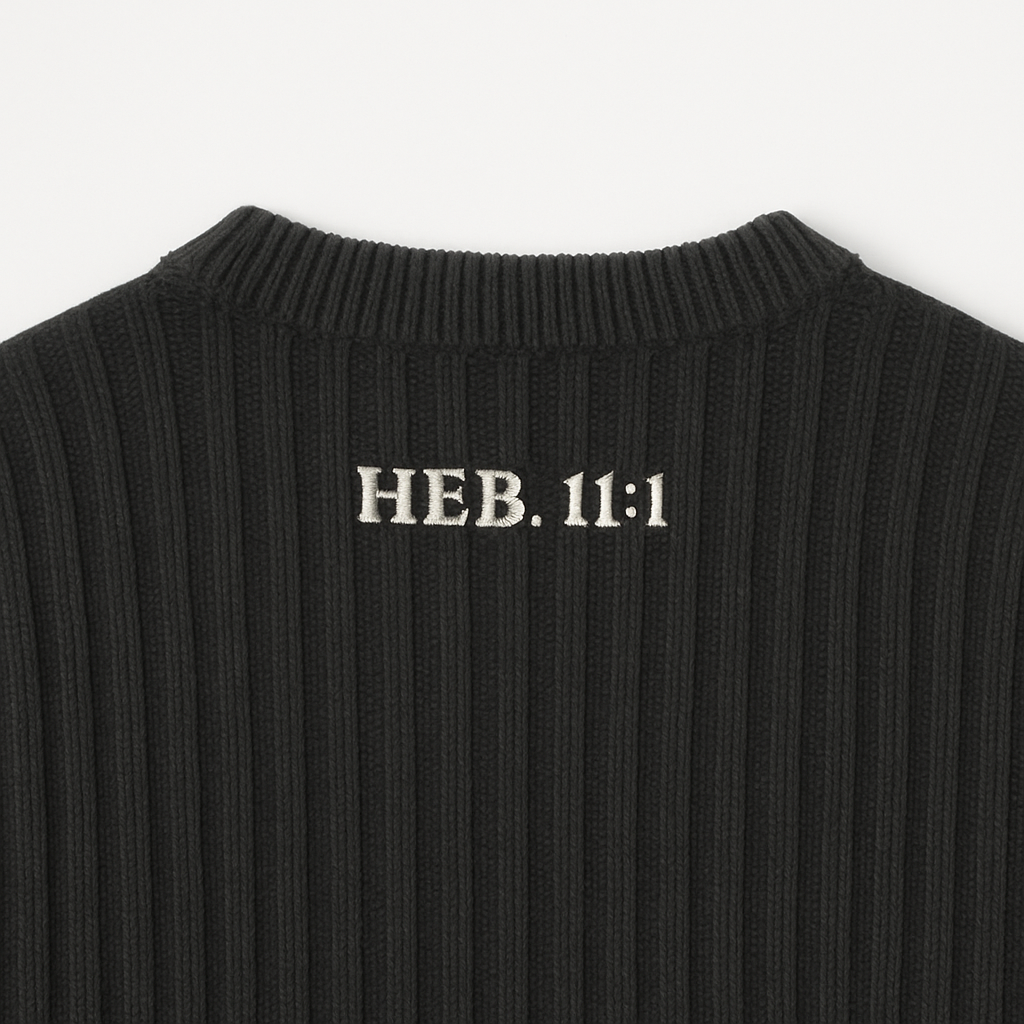 “11:1” Ribbed Knit Sweater
